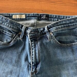 AG jeans. Skinny ankle. Midrise. Sells for $159